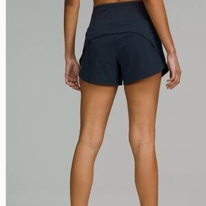 Lululemon Speed Up Navy Athletic running Shorts.